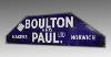 Blue enamel Boulton And Paul Advertising Sign