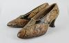 Snakeskin court shoes