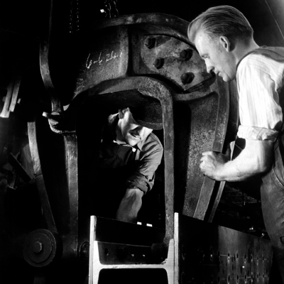 men working in factory