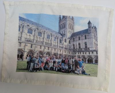 English+ portrait on silk