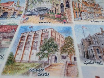 Norfolk tea towel