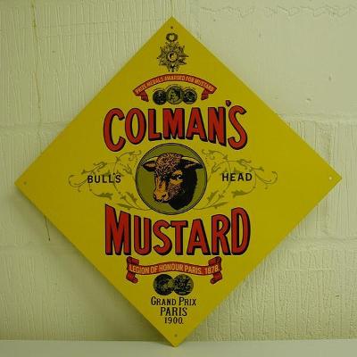 Colman’s mustard enamel sign