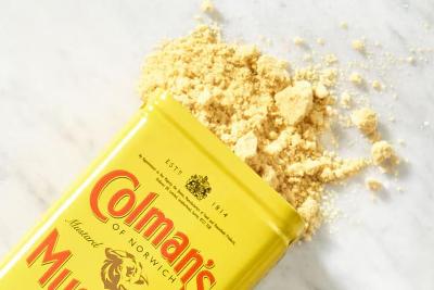 Tin of mustard powder